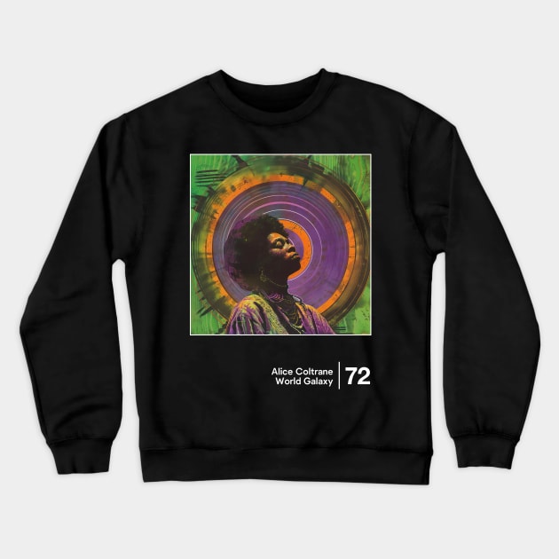 World Galaxy - Minimalist Graphic Artwork Design Crewneck Sweatshirt by saudade